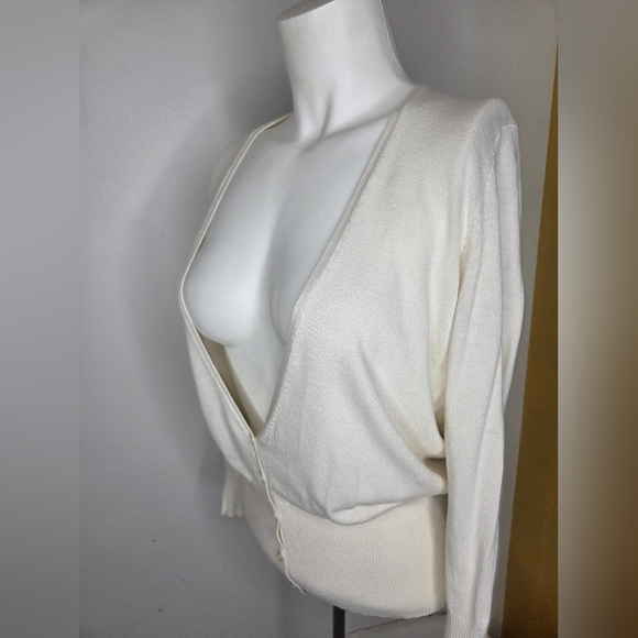 Mng Suit Sweaters - MNG SUIT size L Women's Cream Cardigan